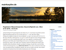 Tablet Screenshot of mainkarpfen.de